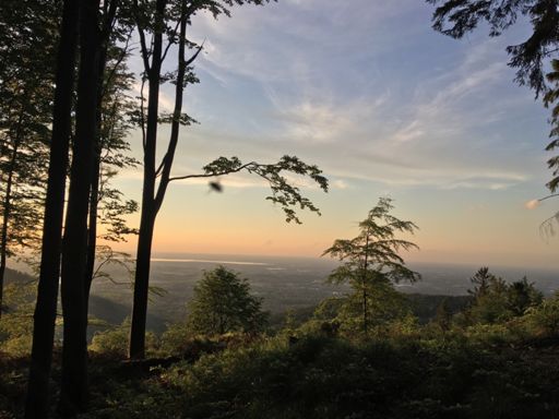Lago di Garda z Passo dello Giallo Prosciutto.