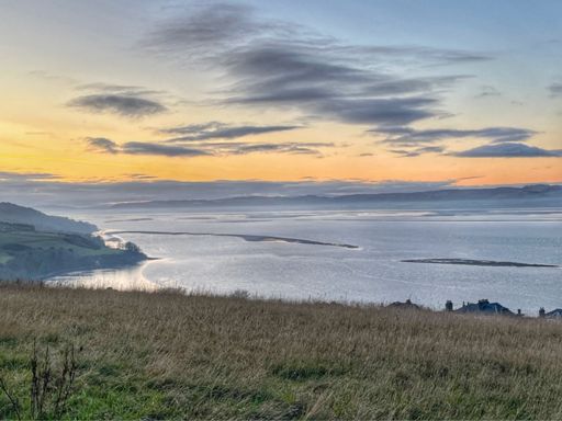 Naughton Bank visible at the low tide