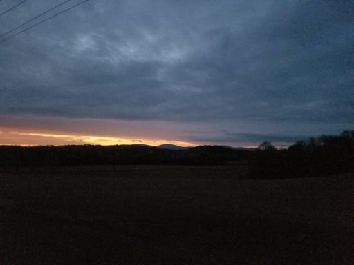 Horn Mountain sunrise skyway epic ridge line.