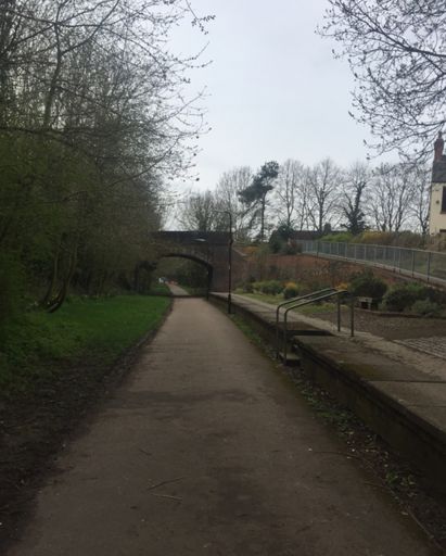 The former Wolverton to Newport Pagnell railway trackbed, now a cycle path. Unfortunately a large chunk of it was closed further down for utility woks, meaning a long diversion.
