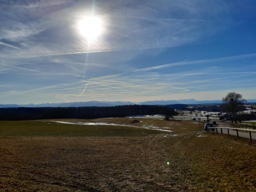 Ludwigshöhe Alpenblick mit Zugspitze 