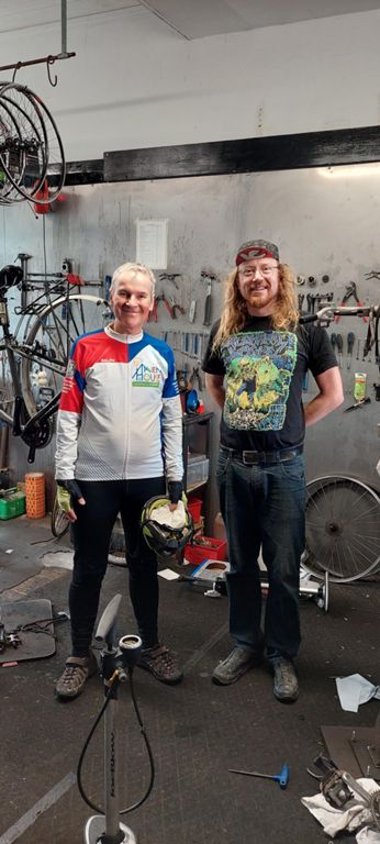 Thank you, Andy. I walked into the shop with my bike, met Andy and told him what I needed. He dropped what he was doing and spent a good 20 mins attending to my needs. Another cyclist entered with front wheel spokes missing. Andy could book him in 8 days! They attend to tourers immediately. He charged for the panniers and not for his time. Yet another example of Scottish kindness.