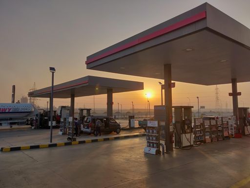 First time to witness the sunset on AS road