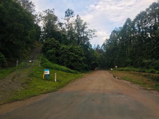 And it begins - start of Laceys Creek Rd gravel