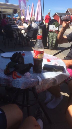 Fika i Gränna hamn😋