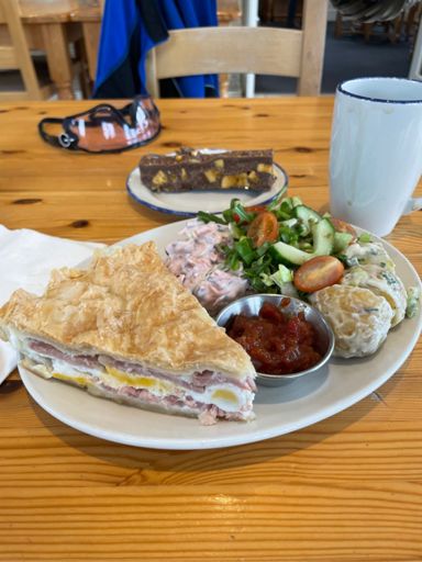 Can’t beat the ham & egg pie@the blacksmiths in Belsay 👌🏼