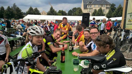 Im Ziel in Olbernhau