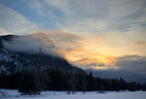 Sunrise at Cassal meadow near Jacks bench. 