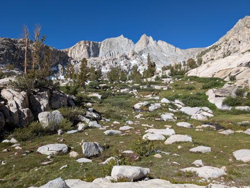 Morning light in the Sixty Lakes Basin.
