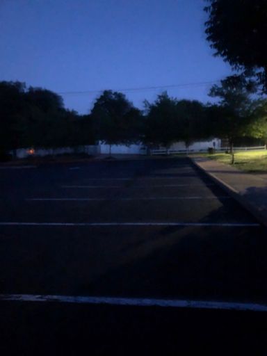 Creepy parking lot at 5:00 in the morning