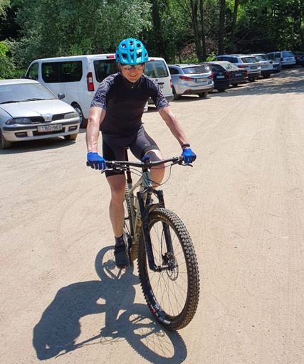 happy face before the 1st climb (-: