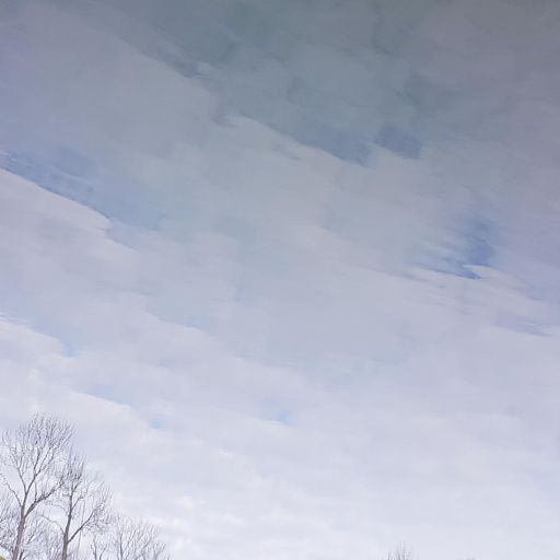 Lijkt wel een schilderij... maar is de reflectie van de lucht in het water 😊