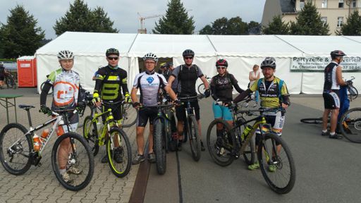 In Olbernhau vorm Start