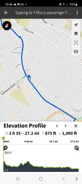 Cycle track beside road to include. 