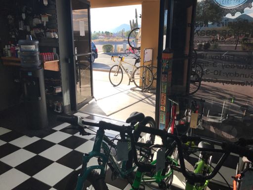 Stopped at a local bike shop. Cuz, ya know, it's a bike shop. #bikeshopsarecool