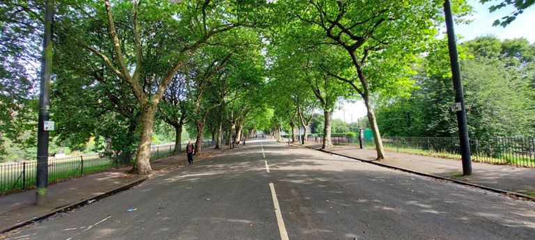 Kelvin Way through Kelvingrove Park