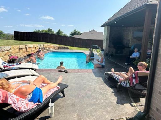 Guess who is the cyclist?