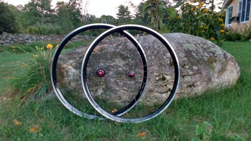 The tension is building one nipple twist at a time on my new wheel set!