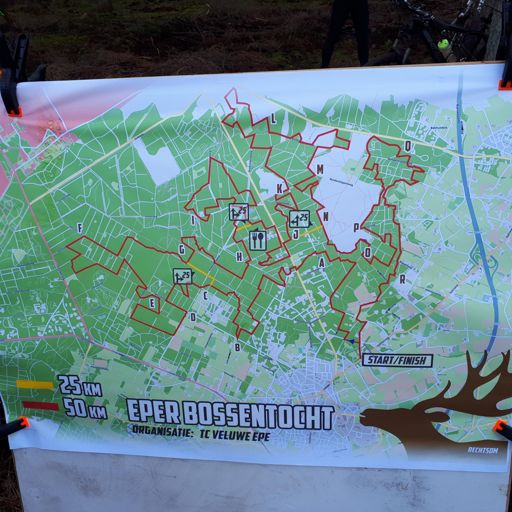 Wegenkaart van de dag