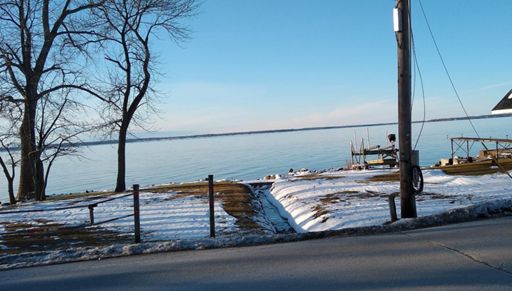 Lake Champlain about 3 miles S of Canada