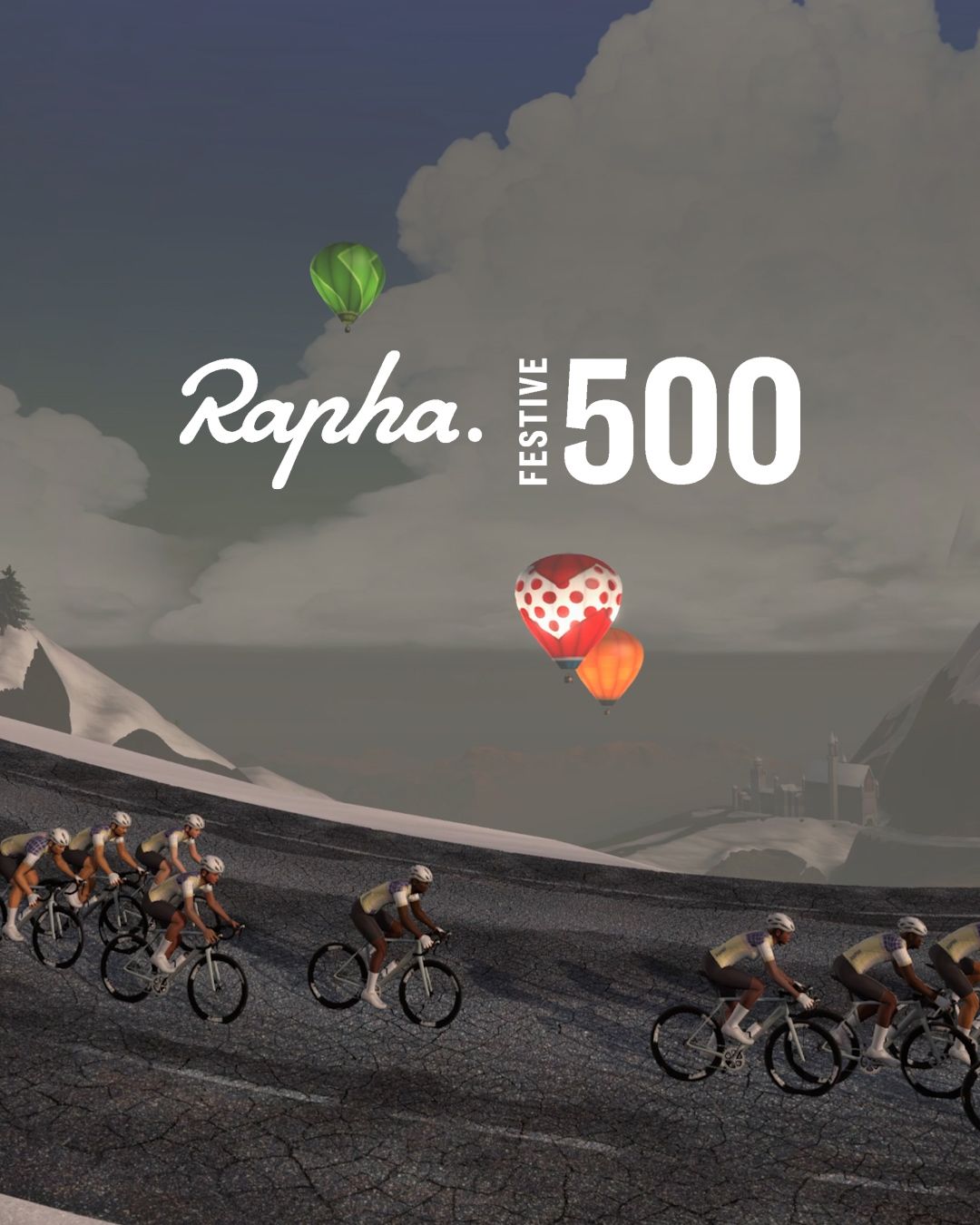 Rapha Festive 500 A post by Zwift on Strava
