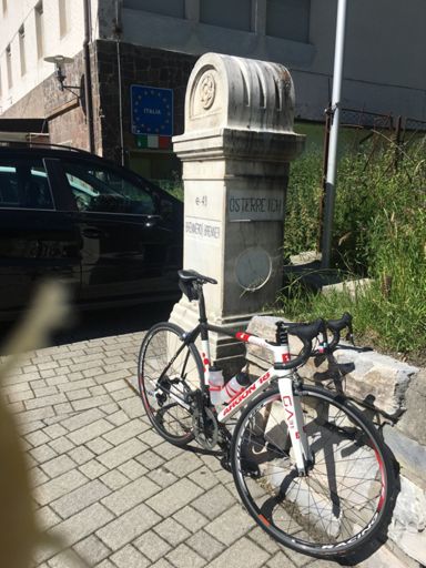 On the border to Italy