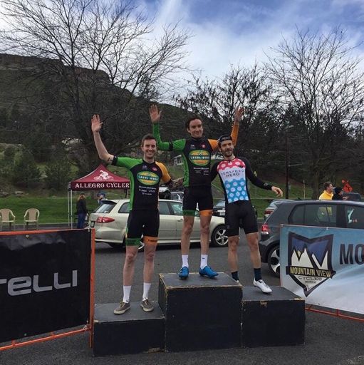 Still working on the perfect podium shot.