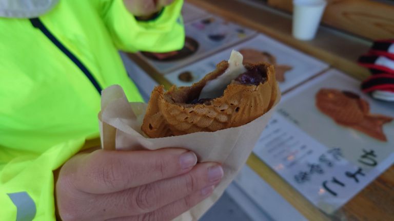 あんバター たい焼きでちょっと休憩。