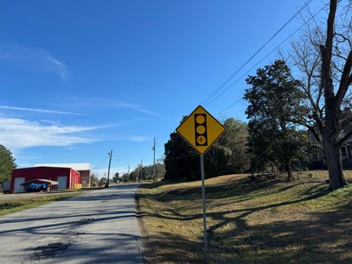 Fire station signal? Or really faded traffic light?