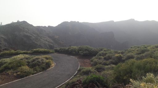 No sé si es principio de calima o la claridad o qué, pero no deja apreciar las brutales vistas que hay