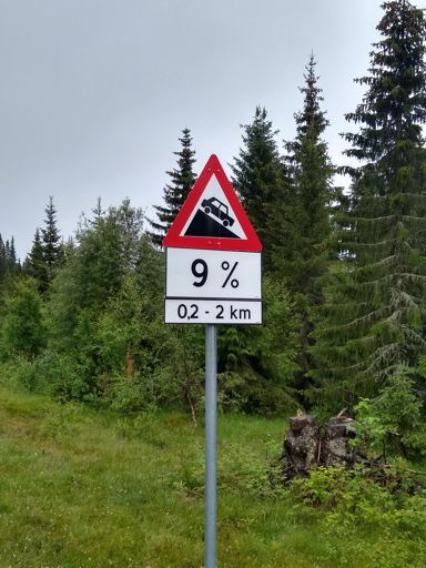 Nydelig stigning %
Er over 5km fra bunnen