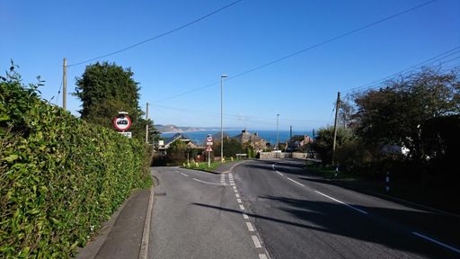 Looking east to golden cap and portland