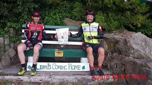 A handsome cyclist type and Monsieur Le PAP!!!