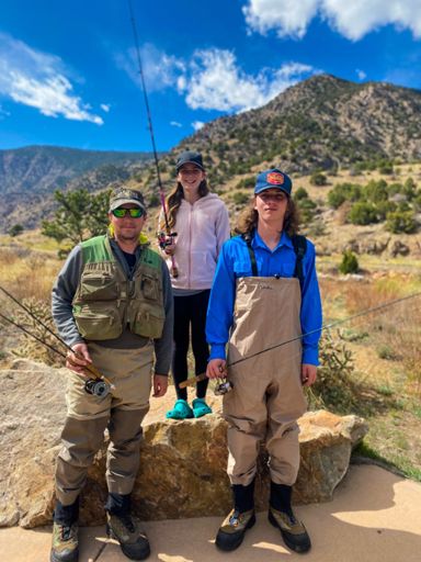 Fishing the Arkansas with the kiddos this past weekend.