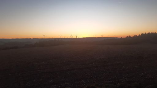 Sonnenuntergang 👀 vom Radweg Bell-Buch.