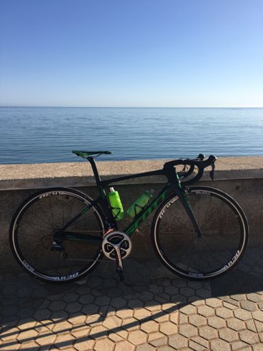 Perfect bike and a perfect setting.