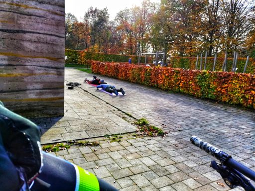 Calanetics am Johannisberg ... sah auf den ersten Blick etwas seltsam aus dass da zweie herumlagen 😳🥳😅