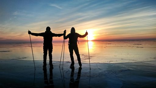 Рассвет а районе Ижимея.