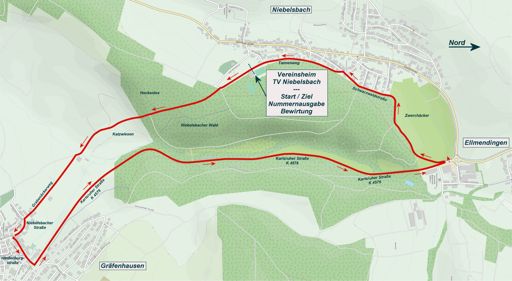 Rennstrecke "Rund um Keltern" 2019