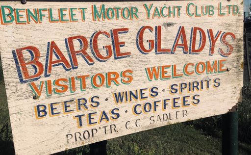 I think I met Barge Gladys in the baker's this morning