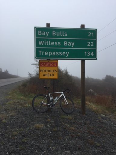 The pothole sign delivered as promised