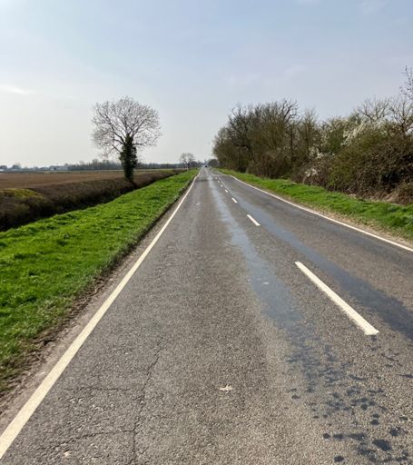 The Ambrosden to Islip TT - long, straight and flat (except for the M40 bridge)