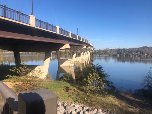 New bridge over the Cumberland River near Gallatin.