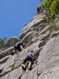 la Nostalgique (5c 5 longueurs) + Secret land 6a