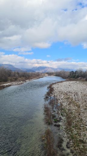 Die Brenta, extrem wenig Wasser um diese Jahreszeit.