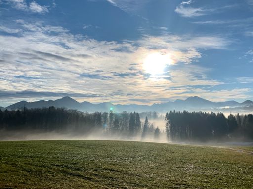 Blick zur Osterhorngruppe