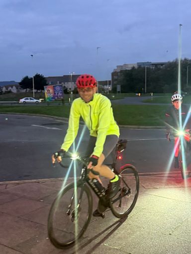 Chris the Piper just ahead of His patient! 😂😂😂