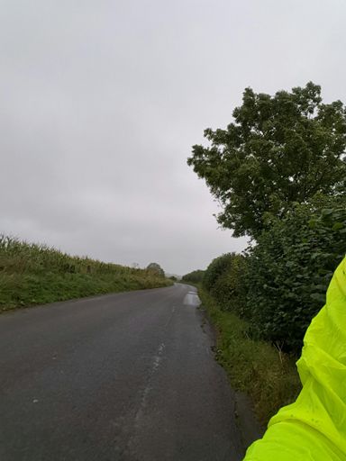 Yes wet roads , looking towards shearwater