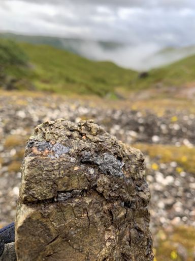 Galena, lead ore. Still plenty around.