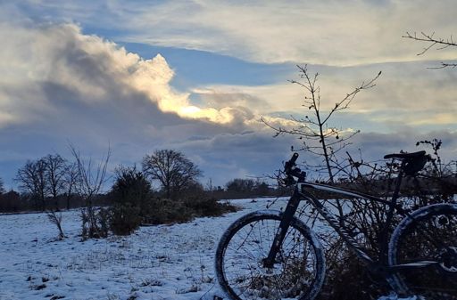 Daar gaat een sneeuwbui.
